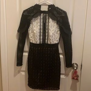 Black and white dress